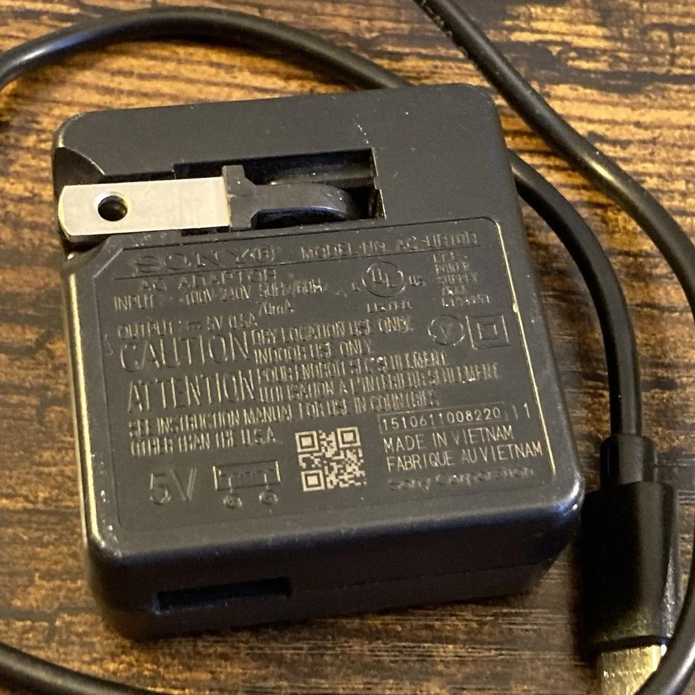 Sony AC-UB10D AC Adapter Charger with Sony USB C Cable